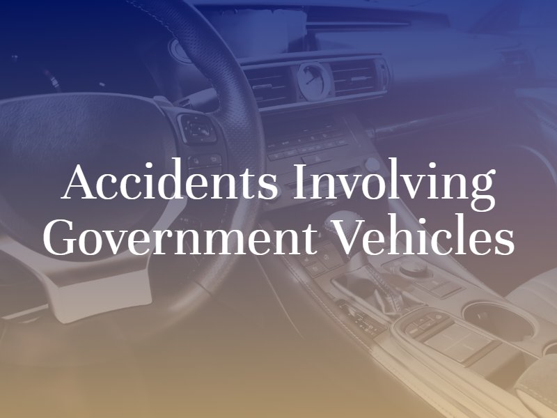 Accidents Involving Government Vehicles